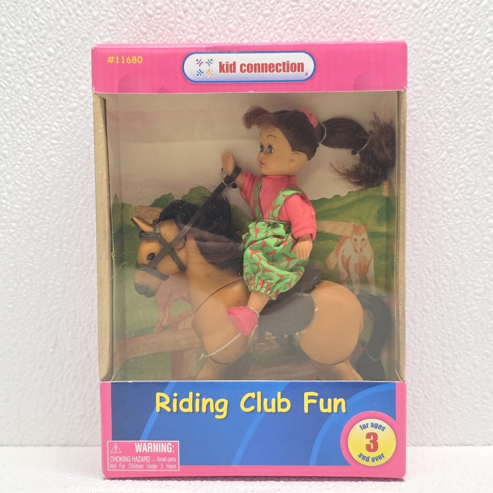 Kid Connection Riding Club Fun Girl on Pony Horse Toy #11680